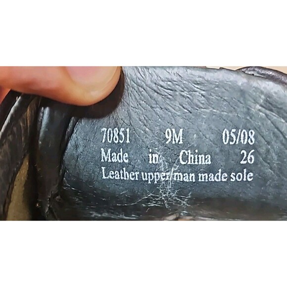 Mens Clarks Hommes Black Leather Lace Up Mens Size 9M 70851 - Picture 10 of 10